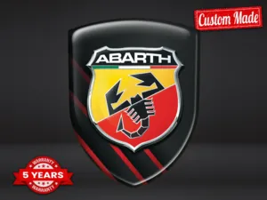 Fiat Abarth Hot Rod Stickers Modern Max Durable Pro Stylish